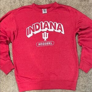 Rivalry Threads IU Hoosiers Red Crewneck Sweater Size S